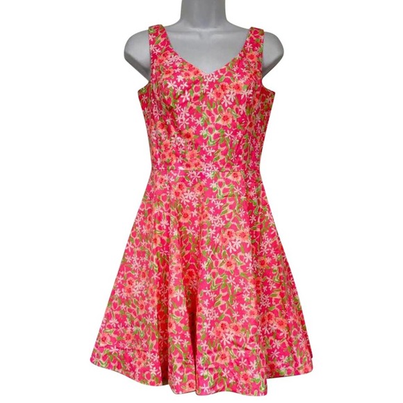 Lilly Pulitzer Floral Print Dress 0 - Picture 1 of 6